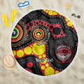 Essendon Bombers NAIDOC Week 2026 Personalised Beach Blanket 50 Years of Deadly Aboriginal Art