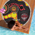Essendon Bombers NAIDOC Week 2026 Personalised Beach Blanket 50 Years of Deadly Aboriginal Art