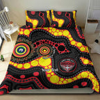 Essendon Bombers NAIDOC Week 2026 Personalised Bedding Set 50 Years of Deadly Aboriginal Art
