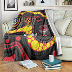 Essendon Bombers NAIDOC Week 2026 Personalised Blanket 50 Years of Deadly Aboriginal Art