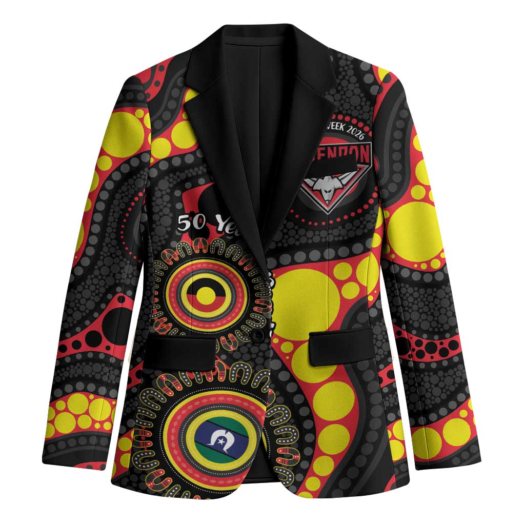 Essendon Bombers NAIDOC Week 2026 Personalised Blazer 50 Years of Deadly Aboriginal Art