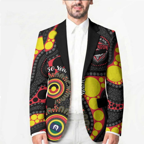 Essendon Bombers NAIDOC Week 2026 Personalised Blazer 50 Years of Deadly Aboriginal Art