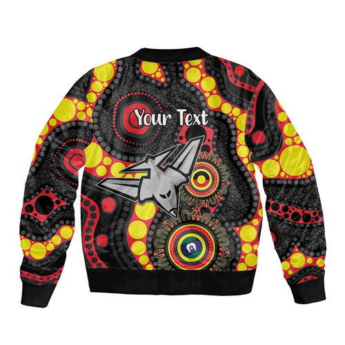 Essendon Bombers NAIDOC Week 2026 Personalised Bomber Jacket 50 Years of Deadly Aboriginal Art