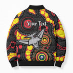 Essendon Bombers NAIDOC Week 2026 Personalised Bomber Puffer Jacket 50 Years of Deadly Aboriginal Art