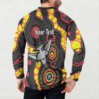 Essendon Bombers NAIDOC Week 2026 Personalised Button Sweatshirt 50 Years of Deadly Aboriginal Art
