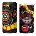 Essendon Bombers NAIDOC Week 2026 Personalised 4 in 1 Can Cooler Tumbler 50 Years of Deadly Aboriginal Art