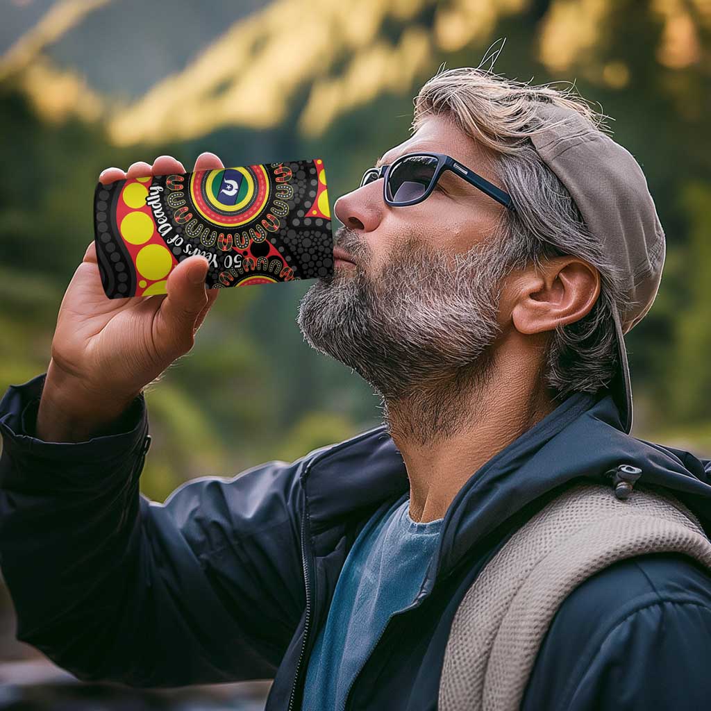 Essendon Bombers NAIDOC Week 2026 Personalised 4 in 1 Can Cooler Tumbler 50 Years of Deadly Aboriginal Art