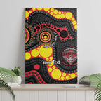 Essendon Bombers NAIDOC Week 2026 Personalised Canvas Wall Art 50 Years of Deadly Aboriginal Art