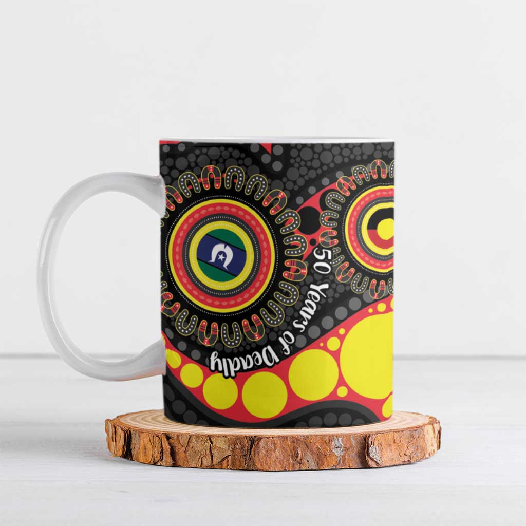 Essendon Bombers NAIDOC Week 2026 Personalised Ceramic Mug 50 Years of Deadly Aboriginal Art