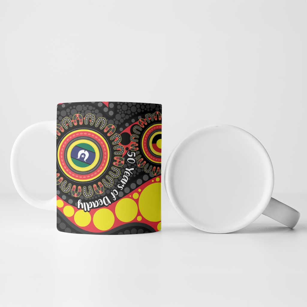 Essendon Bombers NAIDOC Week 2026 Personalised Ceramic Mug 50 Years of Deadly Aboriginal Art