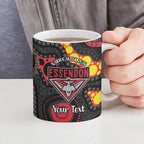 Essendon Bombers NAIDOC Week 2026 Personalised Ceramic Mug 50 Years of Deadly Aboriginal Art