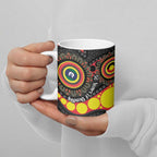 Essendon Bombers NAIDOC Week 2026 Personalised Ceramic Mug 50 Years of Deadly Aboriginal Art