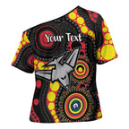 Essendon Bombers NAIDOC Week 2026 Personalised Cross Shoulder Shirt 50 Years of Deadly Aboriginal Art