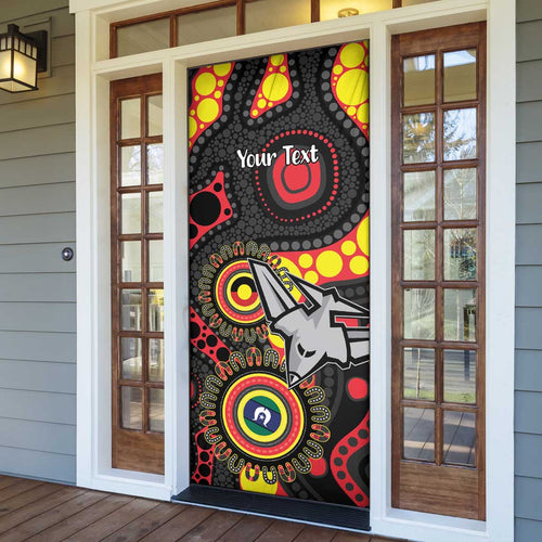 Essendon Bombers NAIDOC Week 2026 Personalised Door Cover 50 Years of Deadly Aboriginal Art
