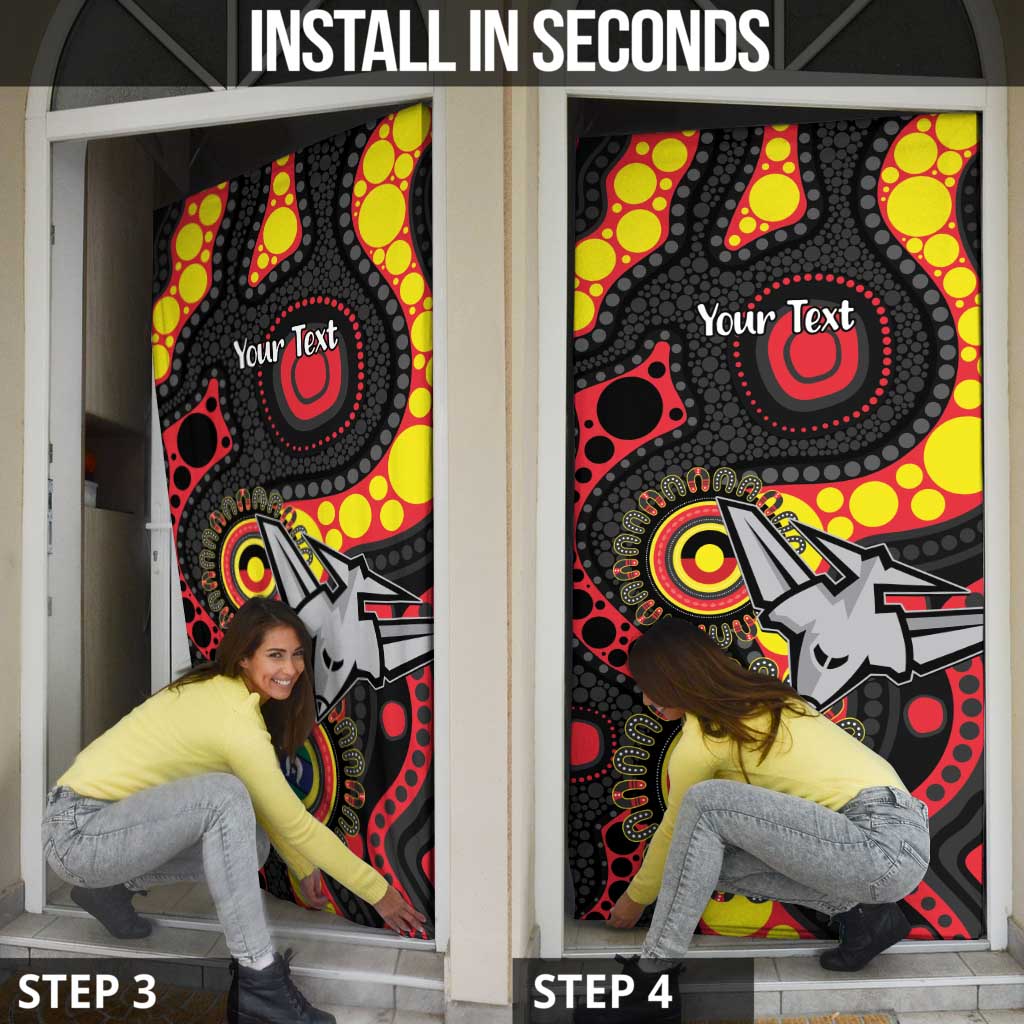 Essendon Bombers NAIDOC Week 2026 Personalised Door Cover 50 Years of Deadly Aboriginal Art
