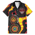 Essendon Bombers NAIDOC Week 2026 Personalised Family Matching Off Shoulder Maxi Dress and Hawaiian Shirt 50 Years of Deadly Aboriginal Art