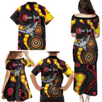Essendon Bombers NAIDOC Week 2026 Personalised Family Matching Puletasi and Hawaiian Shirt 50 Years of Deadly Aboriginal Art