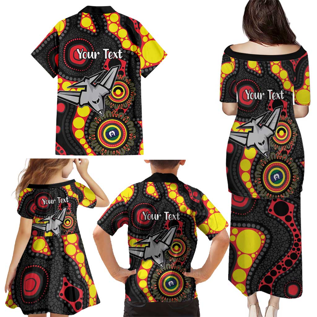 Essendon Bombers NAIDOC Week 2026 Personalised Family Matching Puletasi and Hawaiian Shirt 50 Years of Deadly Aboriginal Art