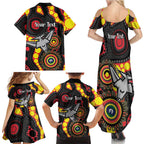 Essendon Bombers NAIDOC Week 2026 Personalised Family Matching Summer Maxi Dress and Hawaiian Shirt 50 Years of Deadly Aboriginal Art