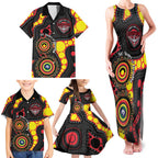 Essendon Bombers NAIDOC Week 2026 Personalised Family Matching Tank Maxi Dress and Hawaiian Shirt 50 Years of Deadly Aboriginal Art