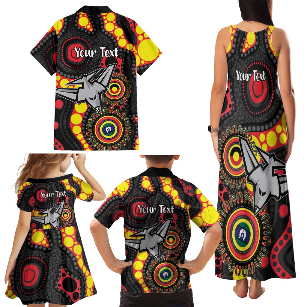 Essendon Bombers NAIDOC Week 2026 Personalised Family Matching Tank Maxi Dress and Hawaiian Shirt 50 Years of Deadly Aboriginal Art