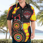 Essendon Bombers NAIDOC Week 2026 Personalised Hawaiian Shirt 50 Years of Deadly Aboriginal Art