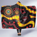 Essendon Bombers NAIDOC Week 2026 Personalised Hooded Blanket 50 Years of Deadly Aboriginal Art