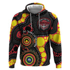 Essendon Bombers NAIDOC Week 2026 Personalised Hoodie 50 Years of Deadly Aboriginal Art