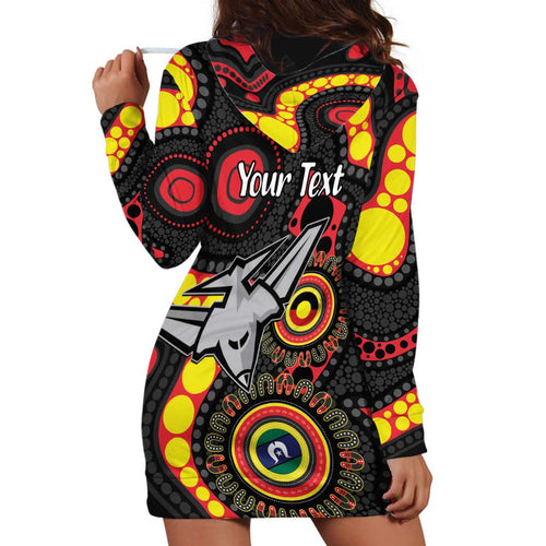 Essendon Bombers NAIDOC Week 2026 Personalised Hoodie Dress 50 Years of Deadly Aboriginal Art