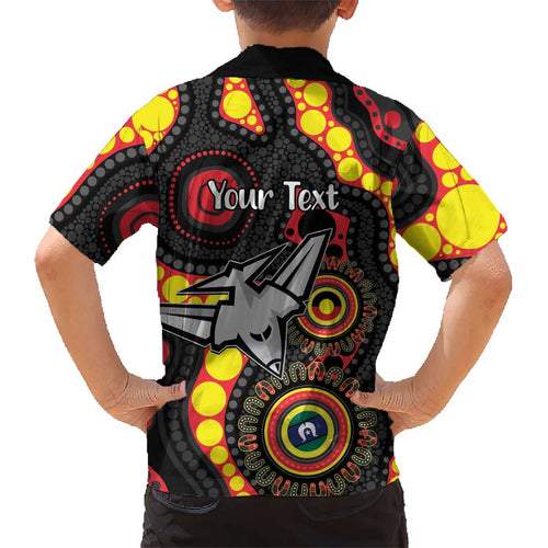 Essendon Bombers NAIDOC Week 2026 Personalised Kid Hawaiian Shirt 50 Years of Deadly Aboriginal Art