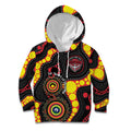 Essendon Bombers NAIDOC Week 2026 Personalised Kid Hoodie 50 Years of Deadly Aboriginal Art