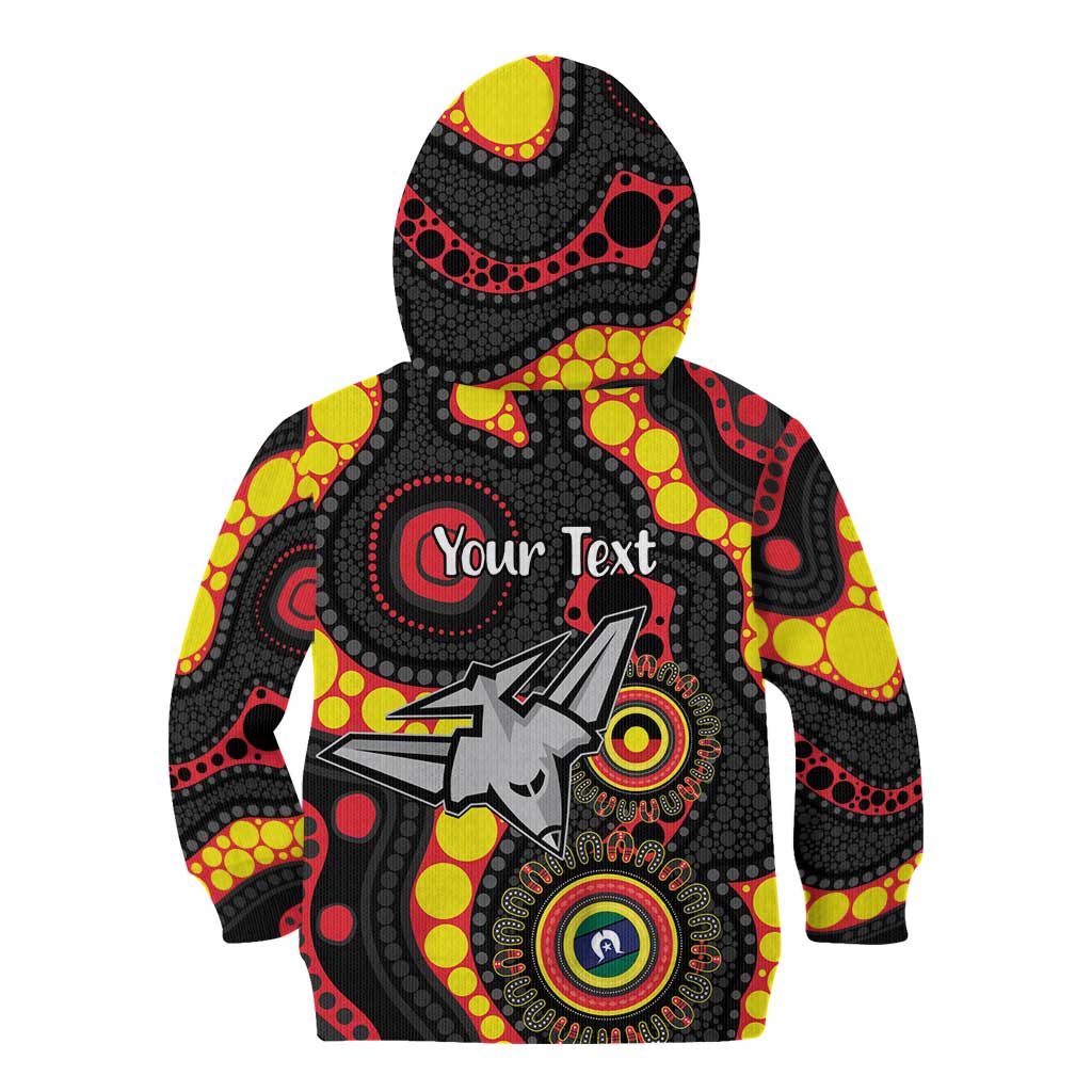 Essendon Bombers NAIDOC Week 2026 Personalised Kid Hoodie 50 Years of Deadly Aboriginal Art