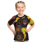 Essendon Bombers NAIDOC Week 2026 Personalised Kid T Shirt 50 Years of Deadly Aboriginal Art