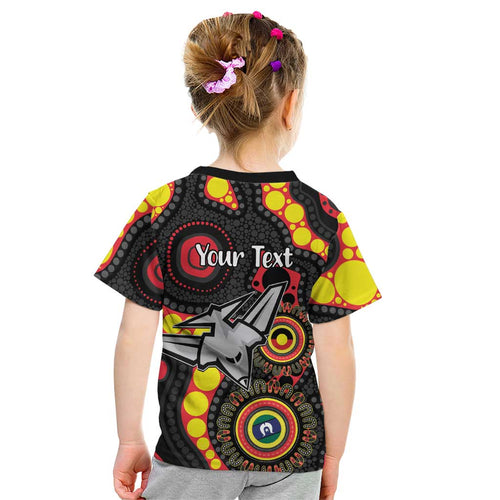 Essendon Bombers NAIDOC Week 2026 Personalised Kid T Shirt 50 Years of Deadly Aboriginal Art