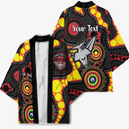 Essendon Bombers NAIDOC Week 2026 Personalised Kimono 50 Years of Deadly Aboriginal Art