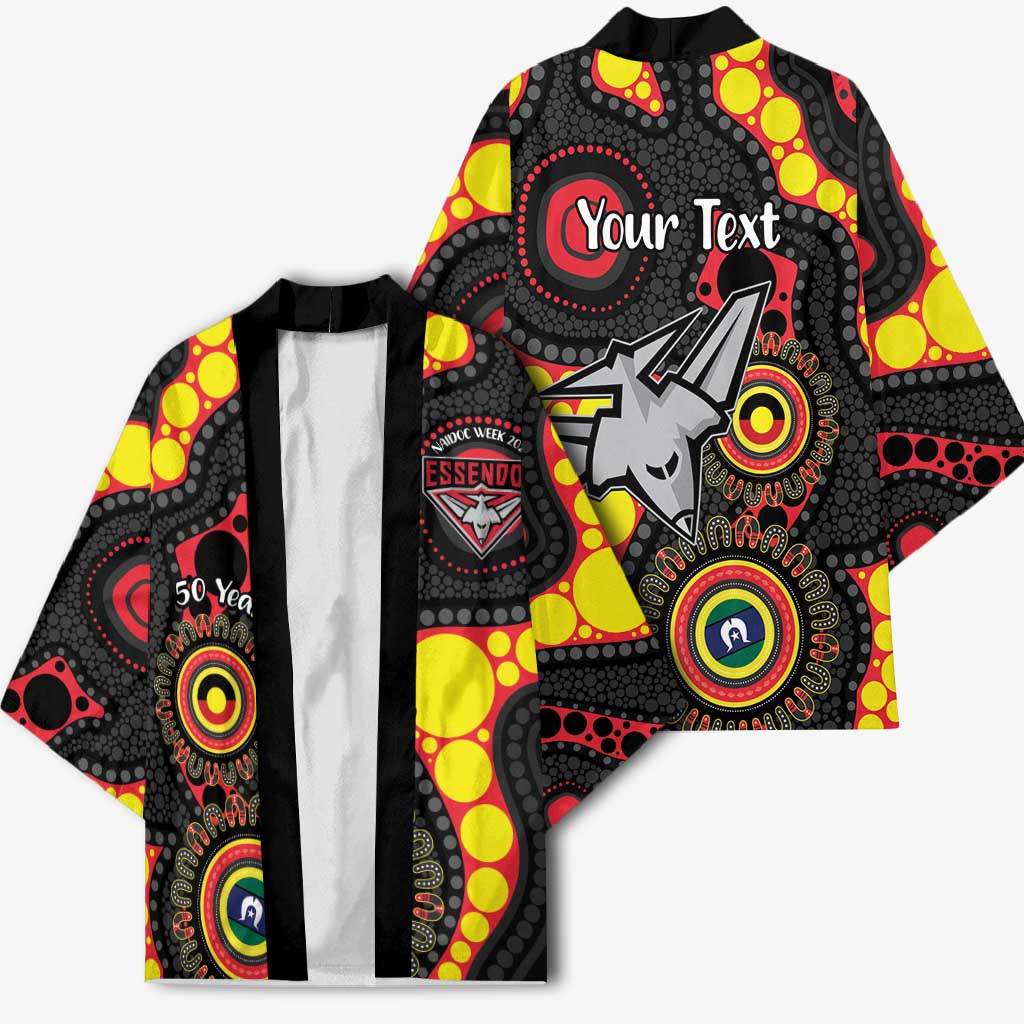 Essendon Bombers NAIDOC Week 2026 Personalised Kimono 50 Years of Deadly Aboriginal Art