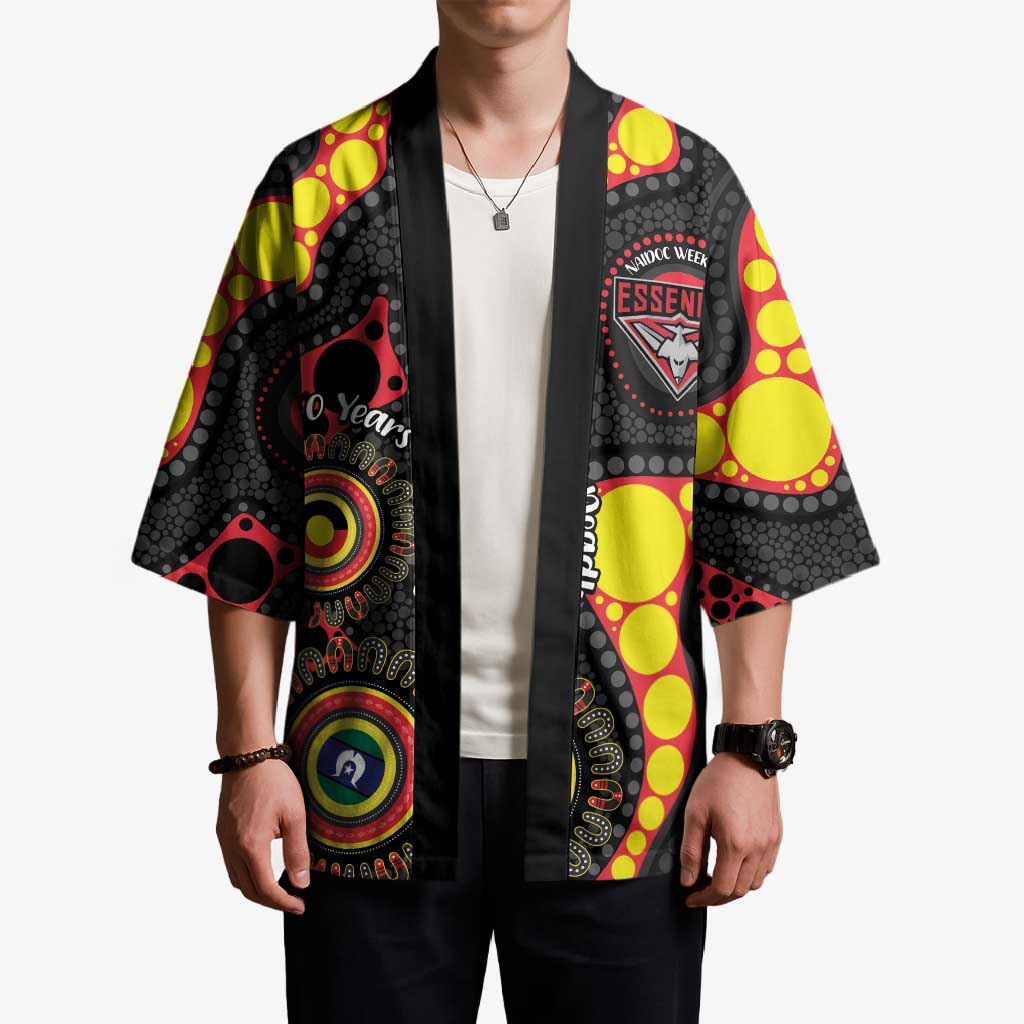 Essendon Bombers NAIDOC Week 2026 Personalised Kimono 50 Years of Deadly Aboriginal Art