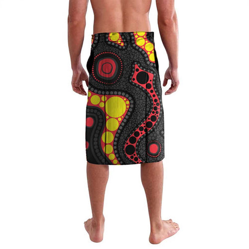 Essendon Bombers NAIDOC Week 2026 Personalised Lavalava 50 Years of Deadly Aboriginal Art
