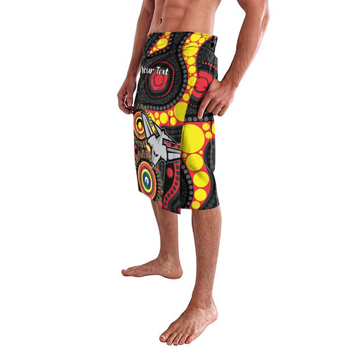 Essendon Bombers NAIDOC Week 2026 Personalised Lavalava 50 Years of Deadly Aboriginal Art