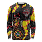 Essendon Bombers NAIDOC Week 2026 Personalised Long Sleeve Shirt 50 Years of Deadly Aboriginal Art