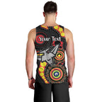 Essendon Bombers NAIDOC Week 2026 Personalised Men Tank Top 50 Years of Deadly Aboriginal Art