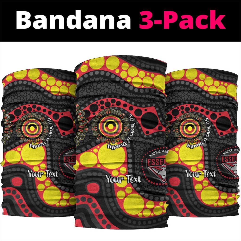 Essendon Bombers NAIDOC Week 2026 Personalised Neck Gaiter 50 Years of Deadly Aboriginal Art