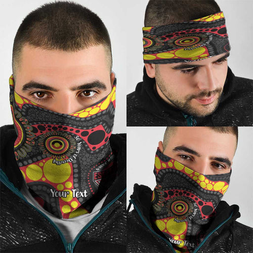 Essendon Bombers NAIDOC Week 2026 Personalised Neck Gaiter 50 Years of Deadly Aboriginal Art