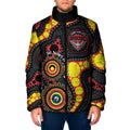 Essendon Bombers NAIDOC Week 2026 Personalised Padded Jacket 50 Years of Deadly Aboriginal Art