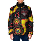 Essendon Bombers NAIDOC Week 2026 Personalised Padded Jacket 50 Years of Deadly Aboriginal Art