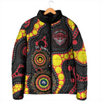 Essendon Bombers NAIDOC Week 2026 Personalised Padded Jacket 50 Years of Deadly Aboriginal Art
