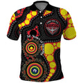 Essendon Bombers NAIDOC Week 2026 Personalised Polo Shirt 50 Years of Deadly Aboriginal Art
