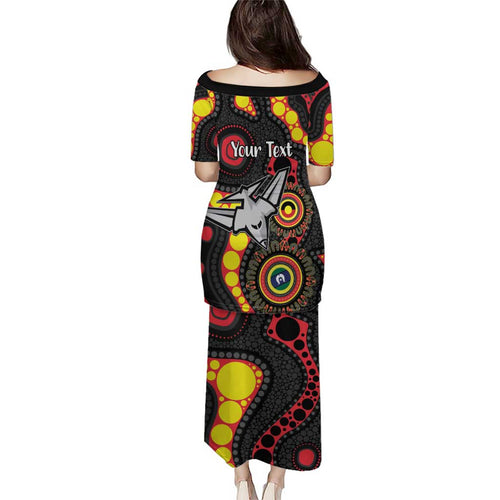 Essendon Bombers NAIDOC Week 2026 Personalised Puletasi 50 Years of Deadly Aboriginal Art