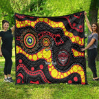 Essendon Bombers NAIDOC Week 2026 Personalised Quilt 50 Years of Deadly Aboriginal Art