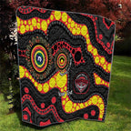 Essendon Bombers NAIDOC Week 2026 Personalised Quilt 50 Years of Deadly Aboriginal Art